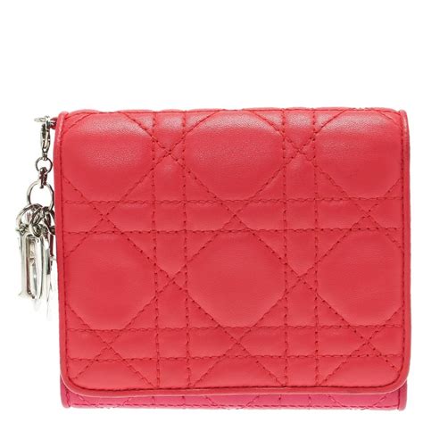 lady dior wallet fuchsia|Wallets .